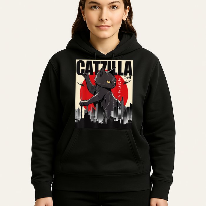 Catzilla Funny Cat Hoodie