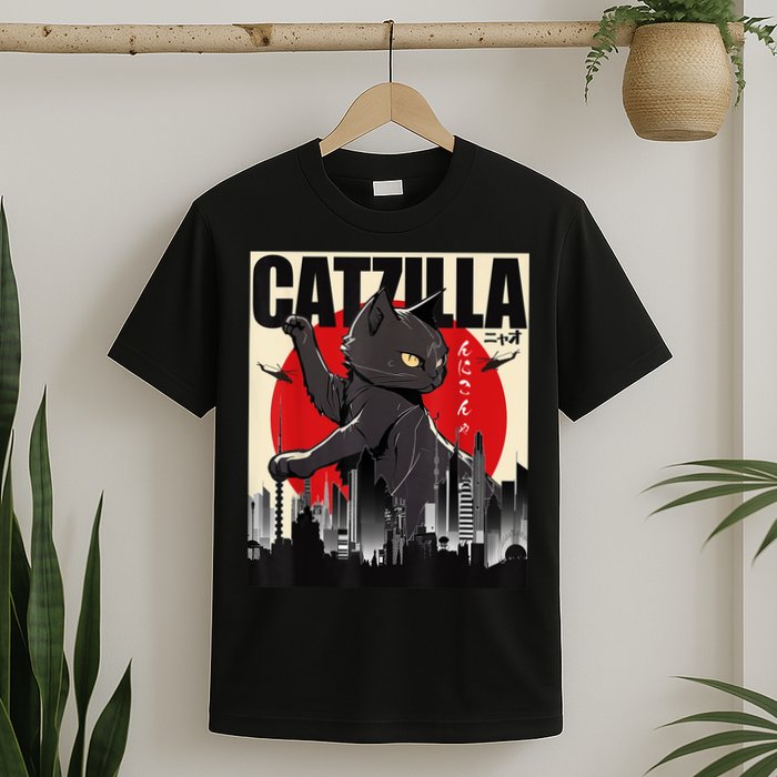 Catzilla Funny Cat T-Shirt