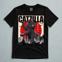 Catzilla Funny Cat T-Shirt