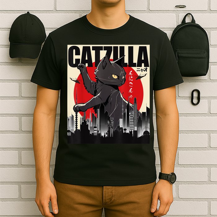 Catzilla Funny Cat T-Shirt