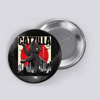 Catzilla Funny Cat Button