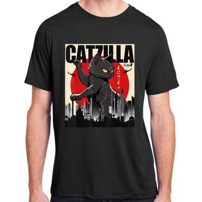 Catzilla Funny Cat Adult ChromaSoft Performance T-Shirt