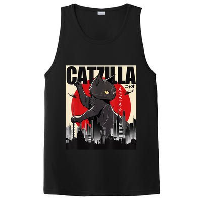 Catzilla Funny Cat PosiCharge Competitor Tank