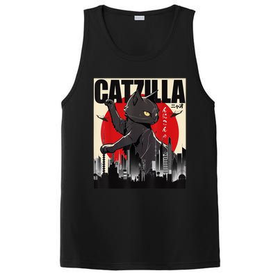 Catzilla Funny Cat PosiCharge Competitor Tank