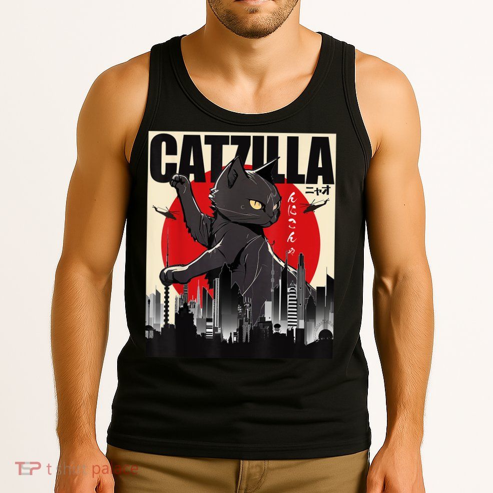Catzilla Funny Cat Tank Top