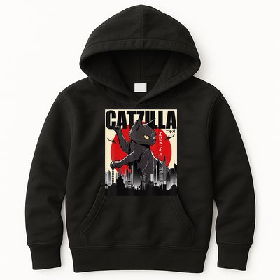 Catzilla Funny Cat Kids Hoodie