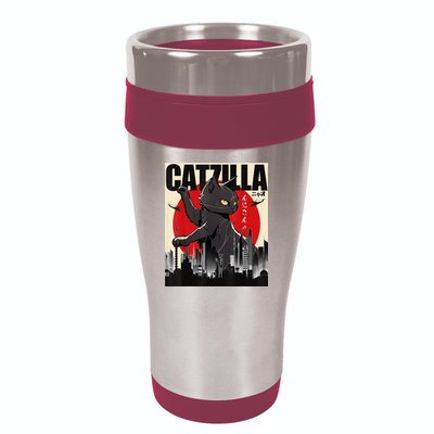 Catzilla Funny Cat 16oz Travel Tumbler
