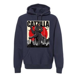 Catzilla Funny Cat Premium Hoodie