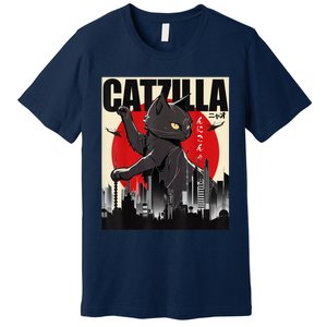 Catzilla Funny Cat Premium T-Shirt