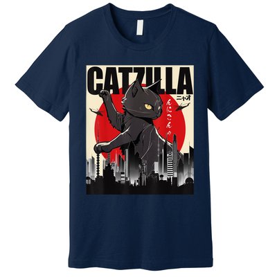 Catzilla Funny Cat Premium T-Shirt