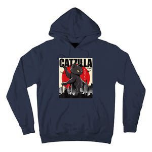 Catzilla Funny Cat Tall Hoodie