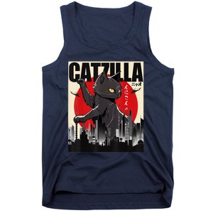 Catzilla Funny Cat Tank Top