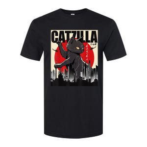 Catzilla Funny Cat Softstyle CVC T-Shirt