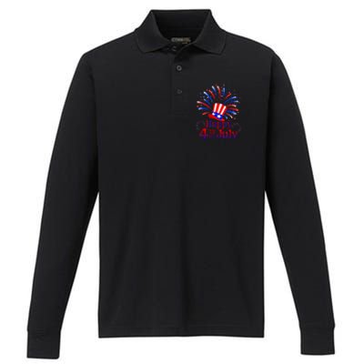 Celebrating Freedom Performance Long Sleeve Polo