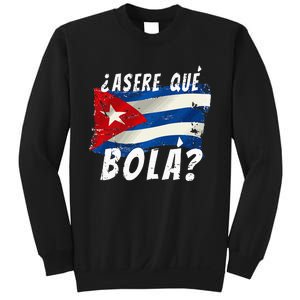 Cuban Flag Cuba Miami Saying Spanish Greeting Sweatshirt