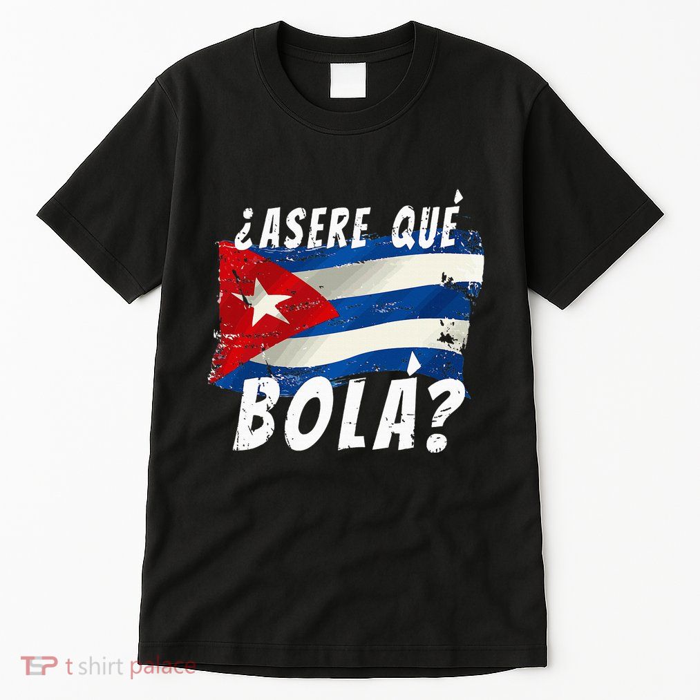 Cuban Flag Cuba Miami Saying Spanish Greeting Tall T-Shirt