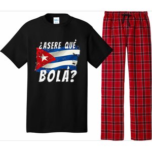 Cuban Flag Cuba Miami Saying Spanish Greeting Pajama Set