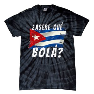 Cuban Flag Cuba Miami Saying Spanish Greeting Tie-Dye T-Shirt