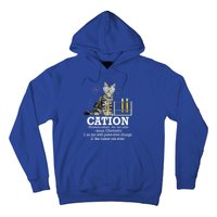 Cation Funny Chemistry Humor Science Teacher Cat Pun Gift Hoodie