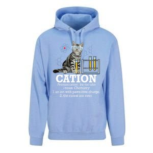 Cation Funny Chemistry Humor Science Teacher Cat Pun Gift Unisex Surf Hoodie