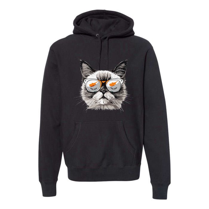 Cyprus Flag Cat Mom Souvenirs Products Kitten Cypriot Premium Hoodie