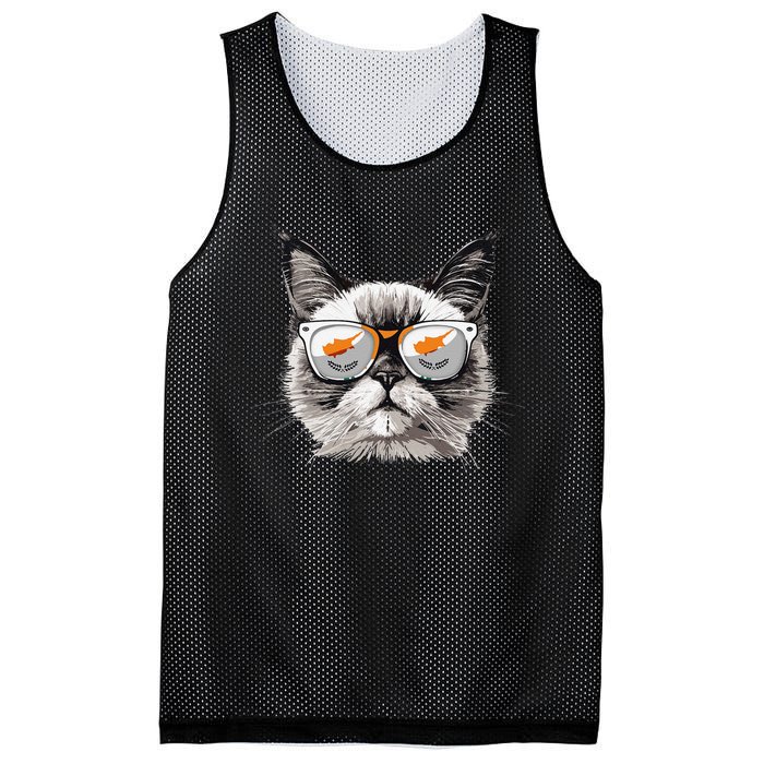 Cyprus Flag Cat Mom Souvenirs Products Kitten Cypriot Mesh Reversible Basketball Jersey Tank