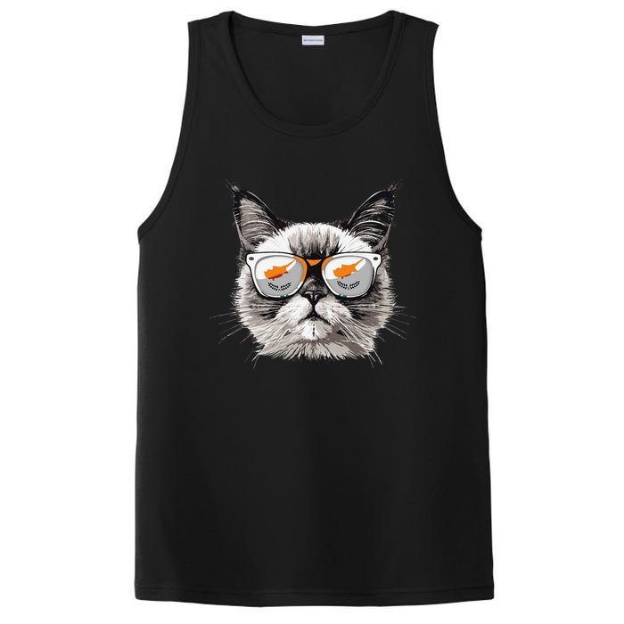 Cyprus Flag Cat Mom Souvenirs Products Kitten Cypriot PosiCharge Competitor Tank