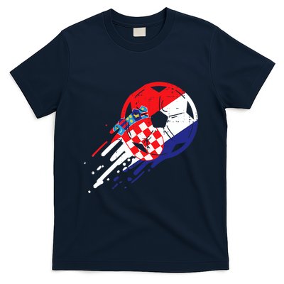 Croatia Flag Croatian Soccer Football Fan T-Shirt