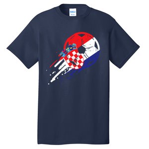 Croatia Flag Croatian Soccer Football Fan Tall T-Shirt