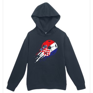 Croatia Flag Croatian Soccer Football Fan Urban Pullover Hoodie