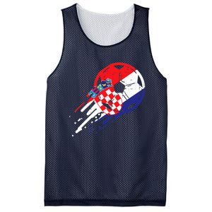 Croatia Flag Croatian Soccer Football Fan Mesh Reversible Basketball Jersey Tank