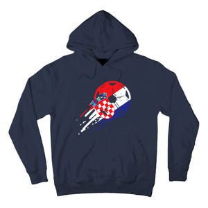 Croatia Flag Croatian Soccer Football Fan Tall Hoodie