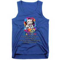 Cation Funny Chemistry Humor Science Teacher Cat Pun Gift Tank Top