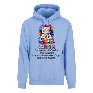 Cation Funny Chemistry Humor Science Teacher Cat Pun Gift Unisex Surf Hoodie