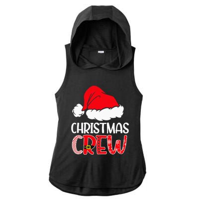 Cute Family Christmas Crew Matching Pajama Gift Lights Ladies PosiCharge Tri-Blend Wicking Draft Hoodie Tank