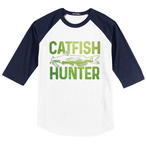 Catfish Fishing Catfishing Funny Saying Fisherman Gift Baseball Sleeve Shirt