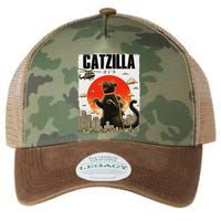 Catzilla Funny Cat Lover Kitten Catzilla Cat Japanese Art Legacy Tie Dye Trucker Hat