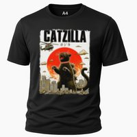 Catzilla Funny Cat Lover Kitten Catzilla Cat Japanese Art Performance Shirt