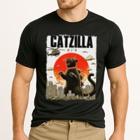 Catzilla Funny Cat Lover Kitten Catzilla Cat Japanese Art Performance Shirt