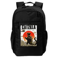 Catzilla Funny Cat Lover Kitten Catzilla Cat Japanese Art Backpack