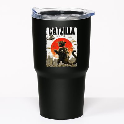 Catzilla Funny Cat Lover Kitten Catzilla Cat Japanese Art Tumbler