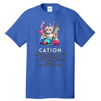 Cation Funny Chemistry Humor Science Teacher Cat Pun Meaningful Gift Tall T-Shirt