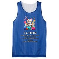 Cation Funny Chemistry Humor Science Teacher Cat Pun Meaningful Gift Mesh Reversible Basketball Jersey Tank