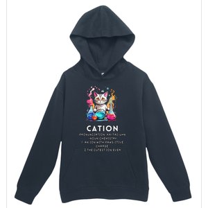 Cation Funny Chemistry Humor Science Teacher Cat Pun Meaningful Gift Urban Pullover Hoodie