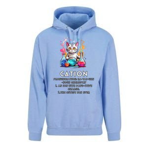 Cation Funny Chemistry Humor Science Teacher Cat Pun Meaningful Gift Unisex Surf Hoodie