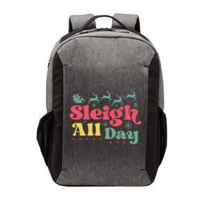 Cool Funny Christmas Santa Sleigh All Day Vector Backpack