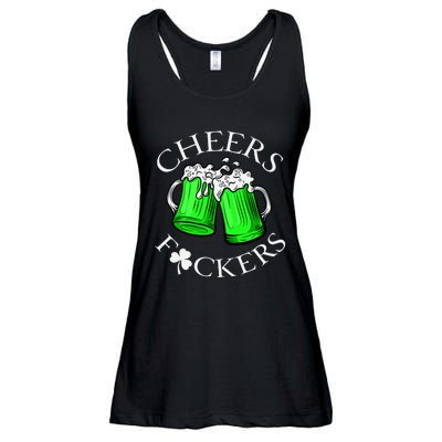 Cheers F Ckers St Patricks Day Beer Drinking Mugs Irish Ladies Essential Flowy Tank