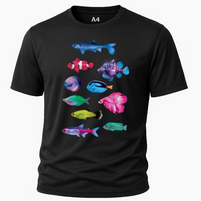 Colorful Fishes Performance Shirt