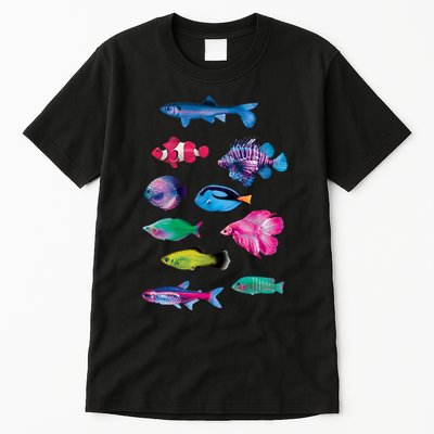 Colorful Fishes Tall T-Shirt