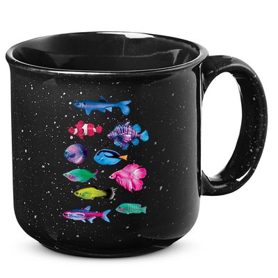 Colorful Fishes 15oz Campfire Ceramic Mug